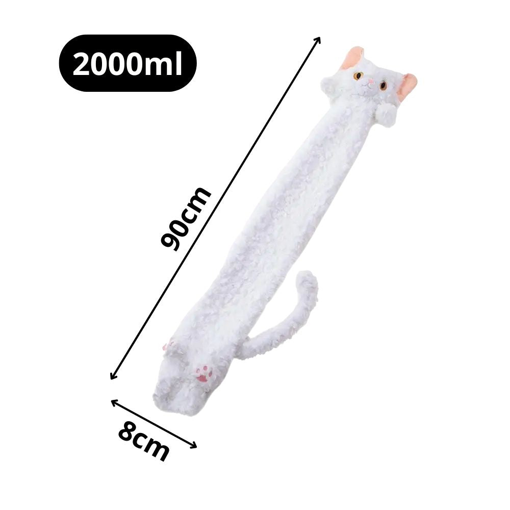Bouillotte Extra Longue en Forme de Chat