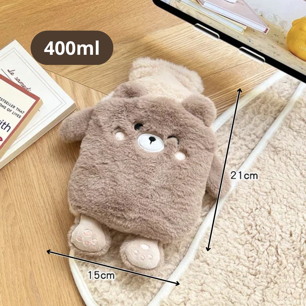 Mini Bouillotte Peluche Kawaii pour les Mains (400ml)