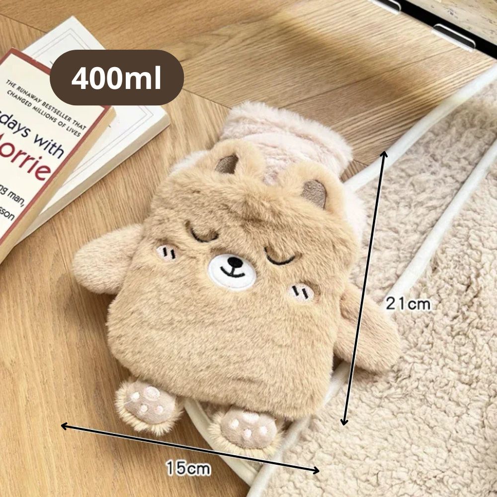 Mini Bouillotte Peluche Kawaii pour les Mains (400ml)