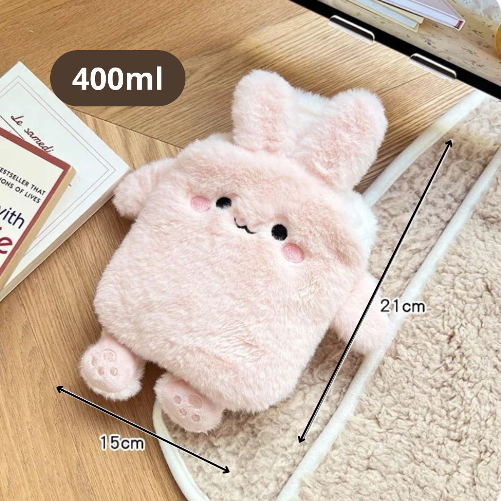 Mini Bouillotte Peluche Kawaii pour les Mains (400ml)