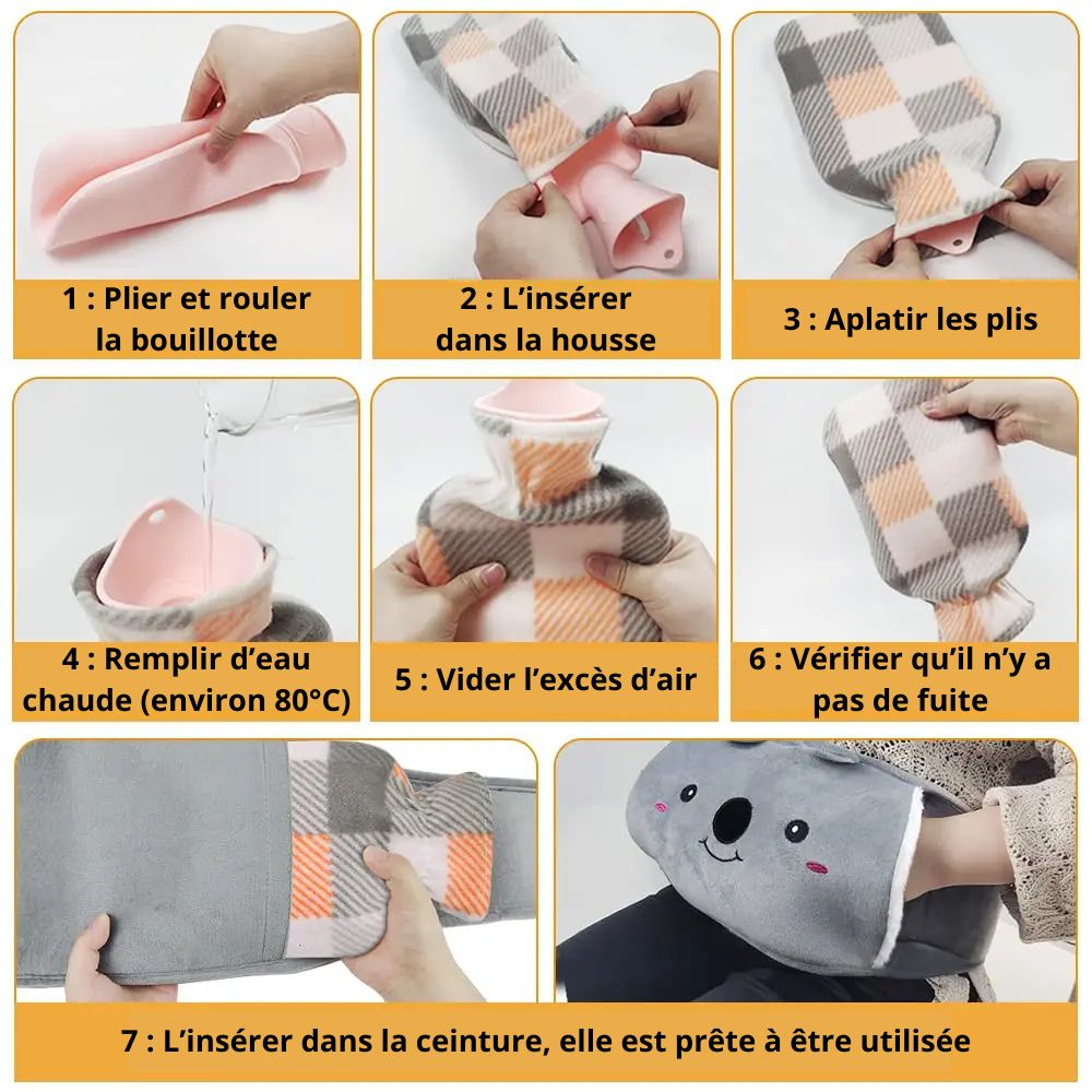 Bouillotte Ceinture de Ventre pour les Règles