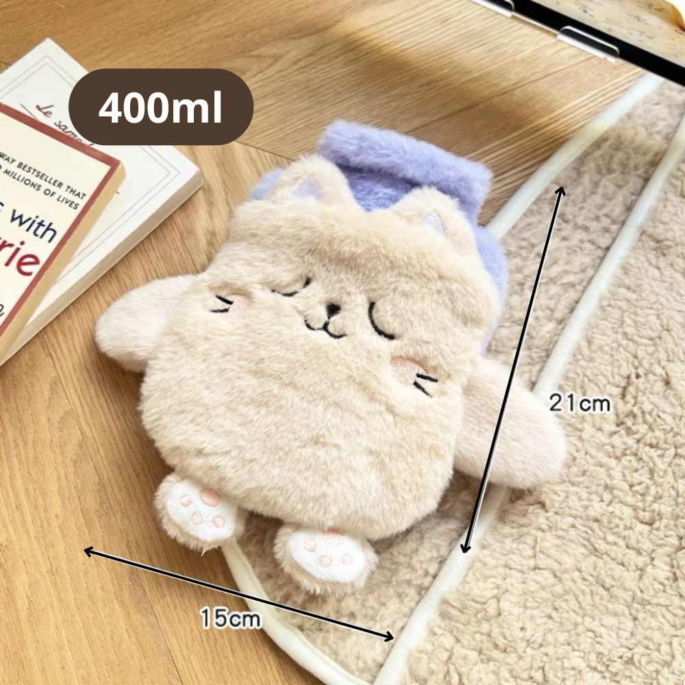 Mini Bouillotte Peluche Kawaii pour les Mains (400ml)