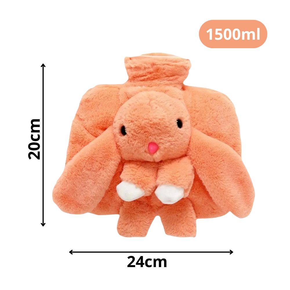 Bouillotte Lapin en Peluche pour Enfants et Bébés
