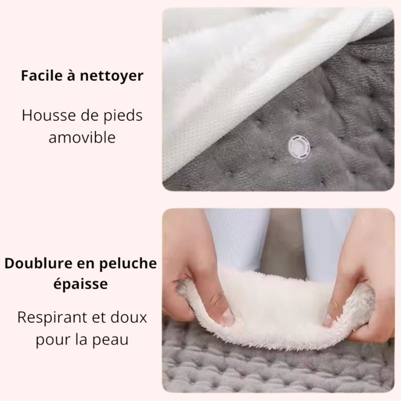 Bouillotte Électrique Moelleuse pour les Pieds