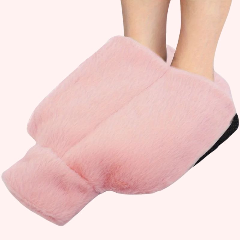 Bouillotte Chaussons Unis Doux