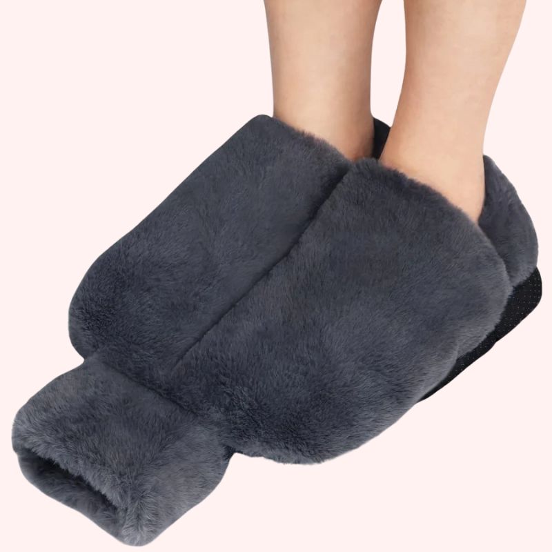 Bouillotte Chaussons Unis Doux