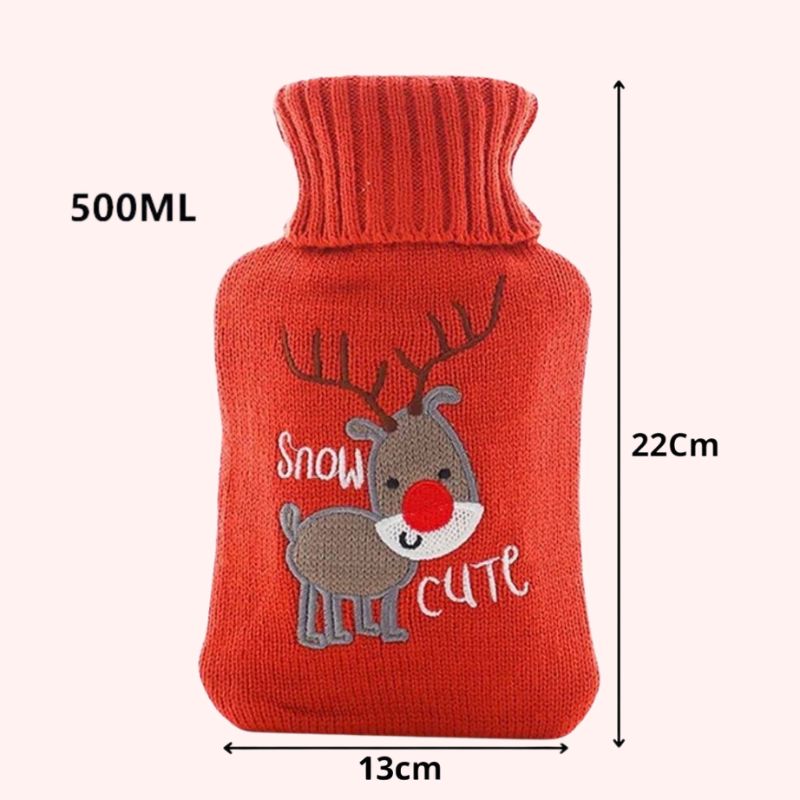 Bouillotte Cerf et Chien pour Noël