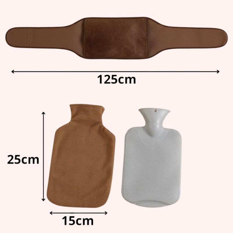 Bouillotte + Ceinture de Ventre pour les Règles