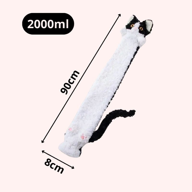 Bouillotte Extra Longue en Forme de Chat