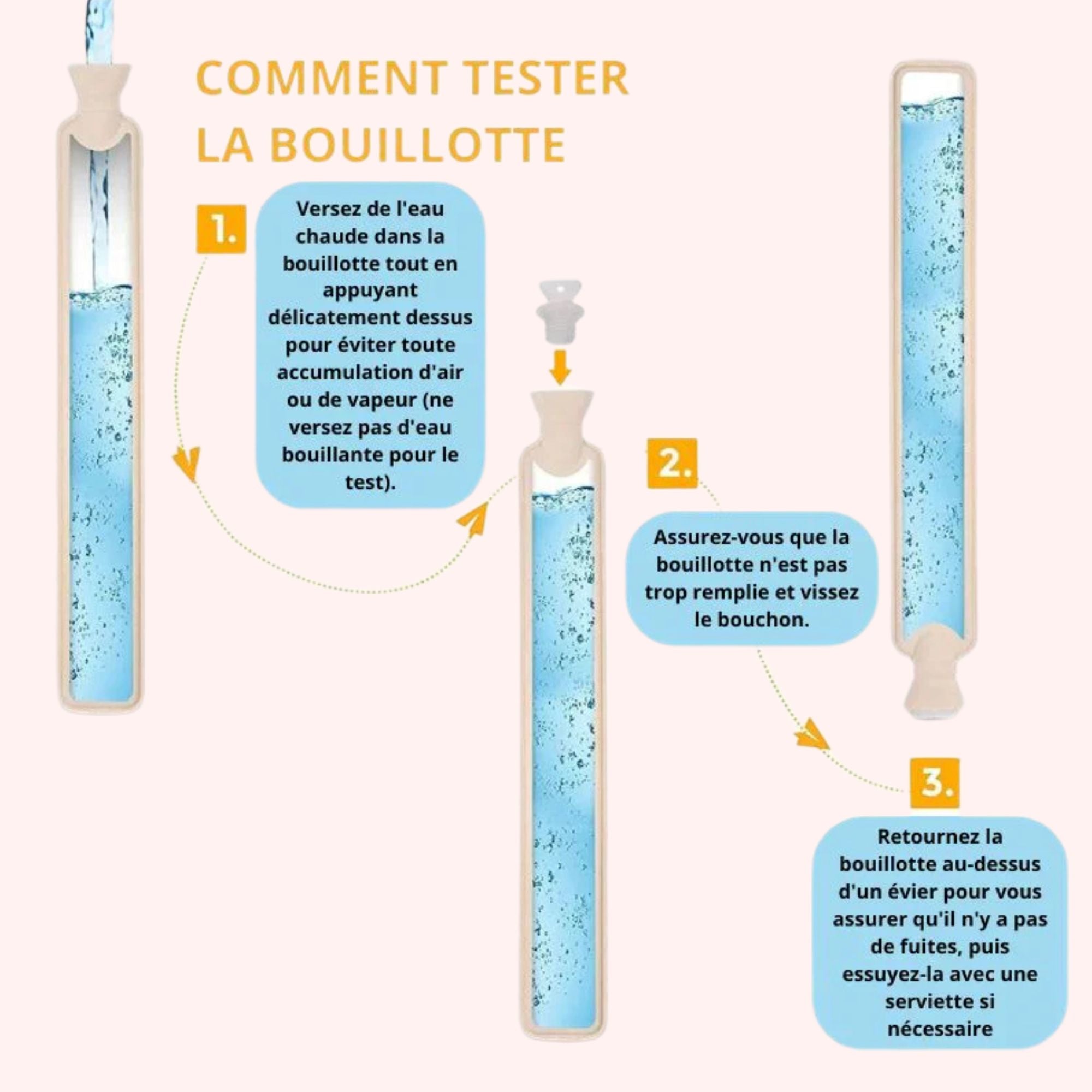 Bouillottes Longues Micro-ondes à Motifs 2L