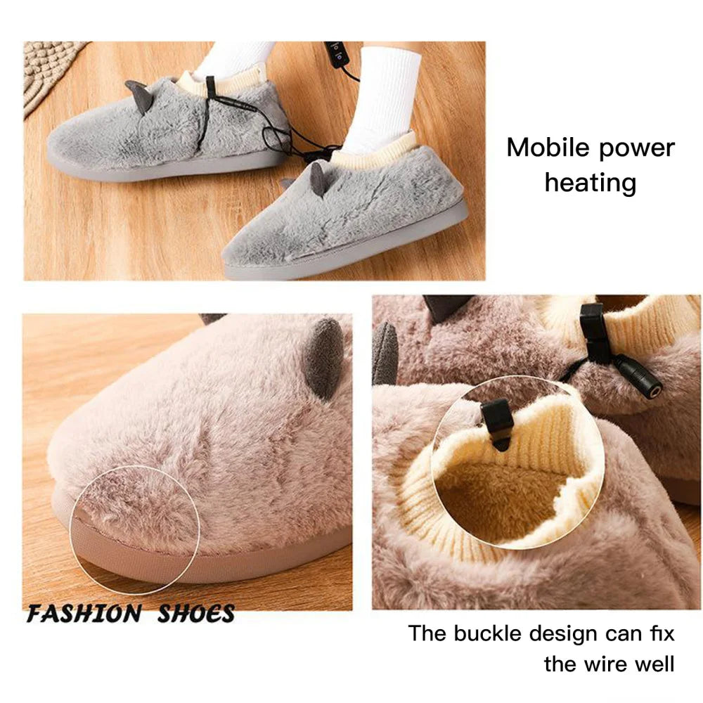 Chaussons Bouillotte Extra Moelleux Électriques
