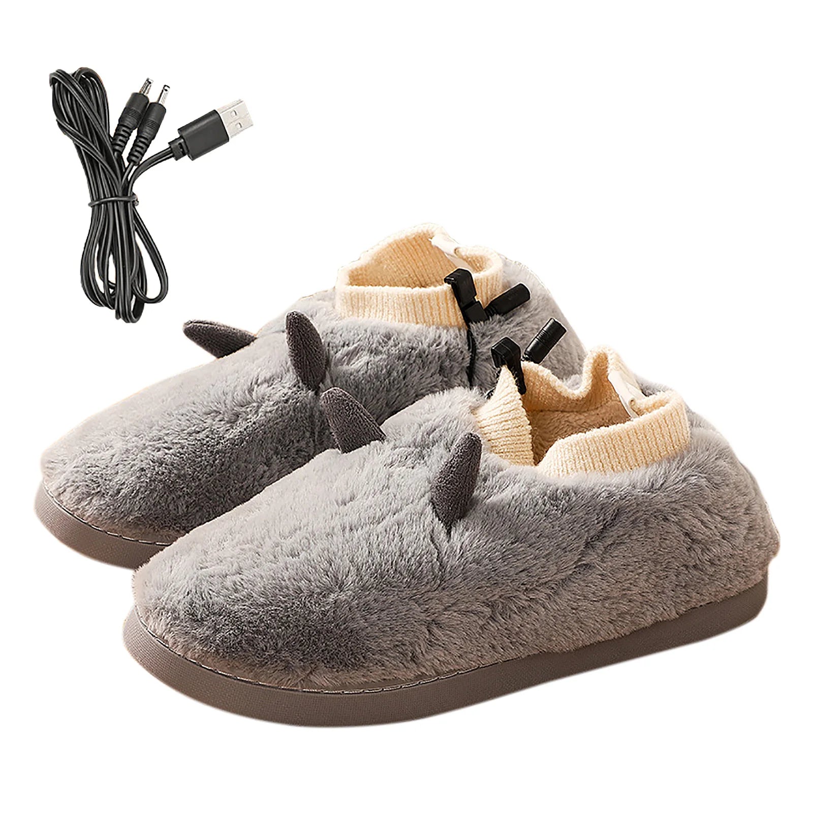 Chaussons Bouillotte Extra Moelleux Électriques