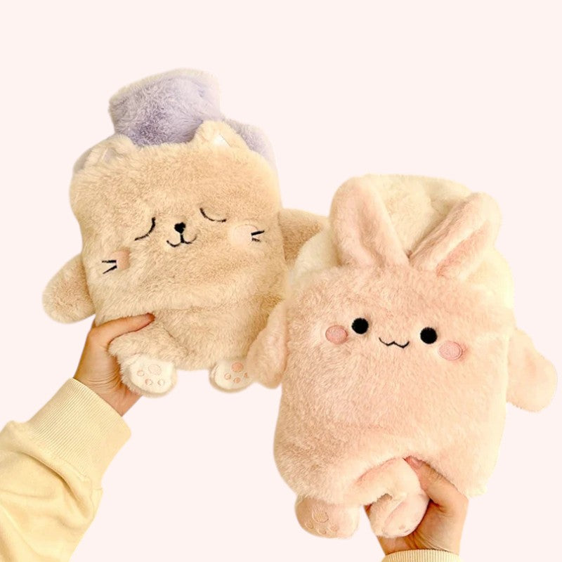 Mini Bouillotte Peluche Kawaii pour les Mains (400ml)