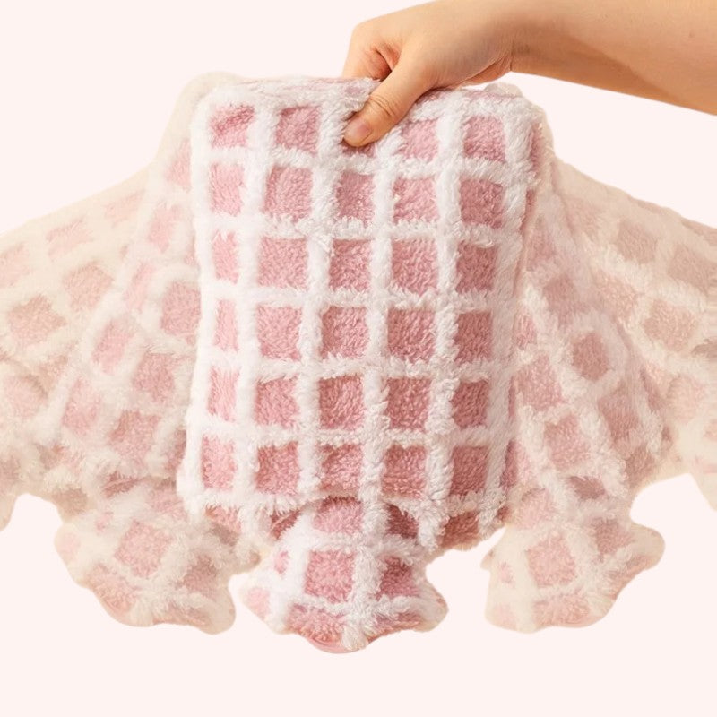 Bouillotte Douce à Carreaux pour les Mains (500ml)