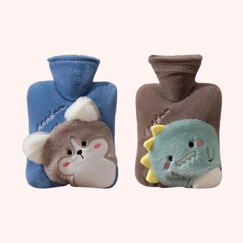Bouillotte Douce en Relief Koala et Dinosaure pour Enfants et Bébés