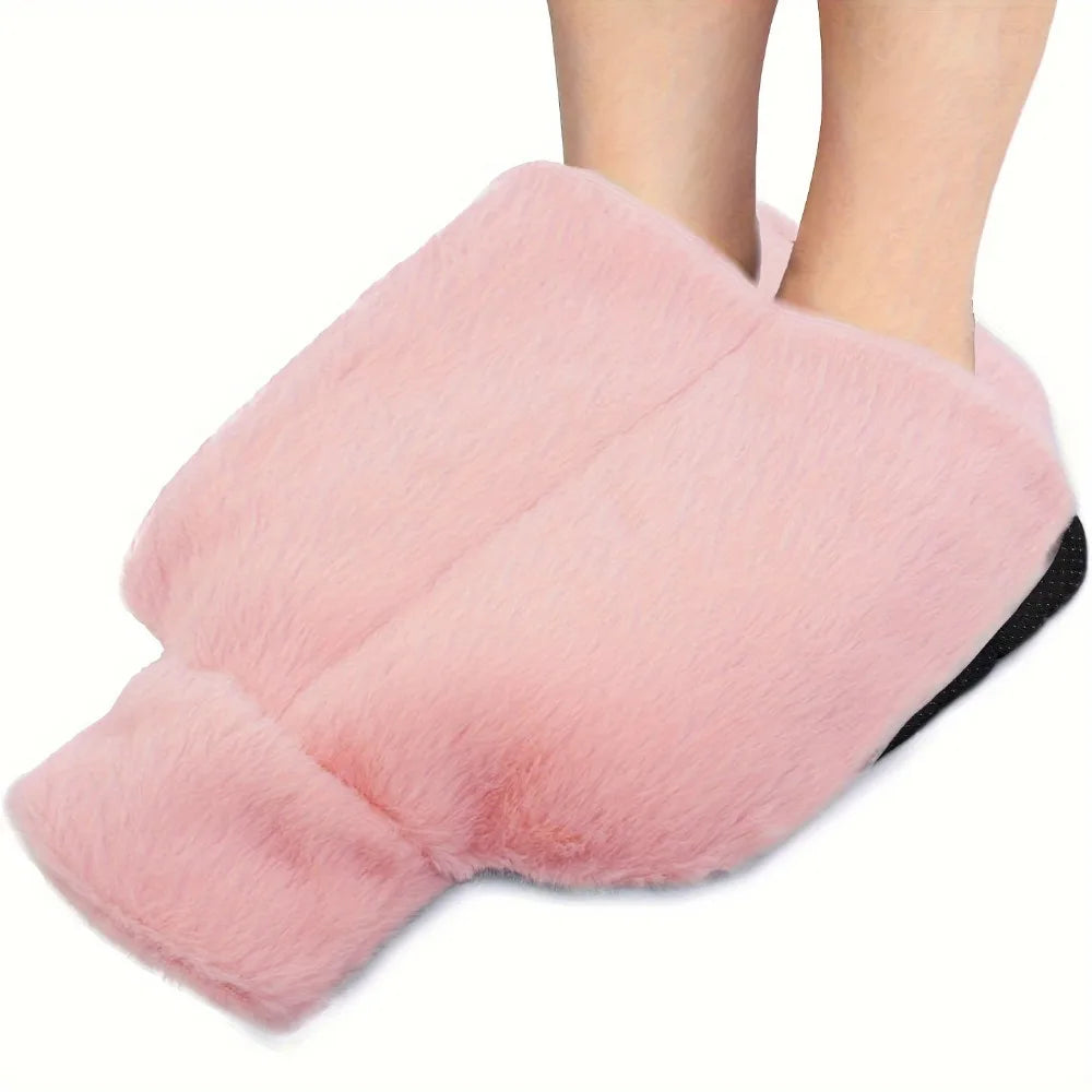 Bouillotte Chaussons Unis Doux