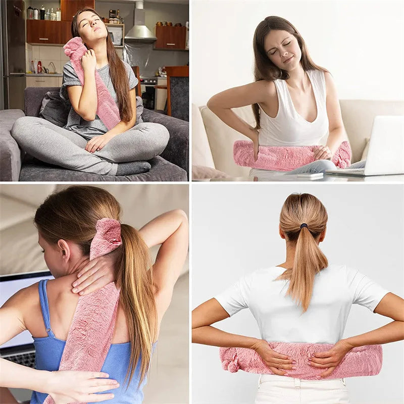 Bouillotte Longue à Pompons