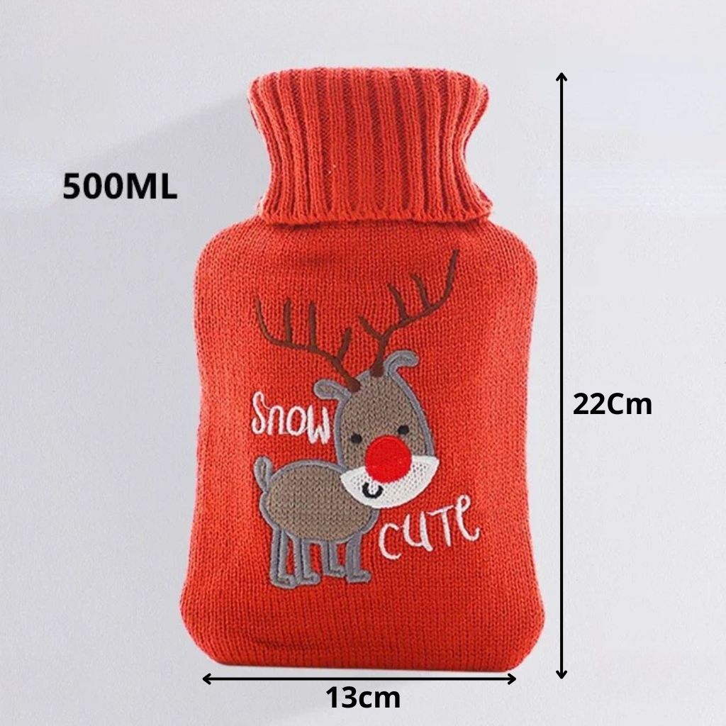 Bouillotte Cerf et Chien pour Noël