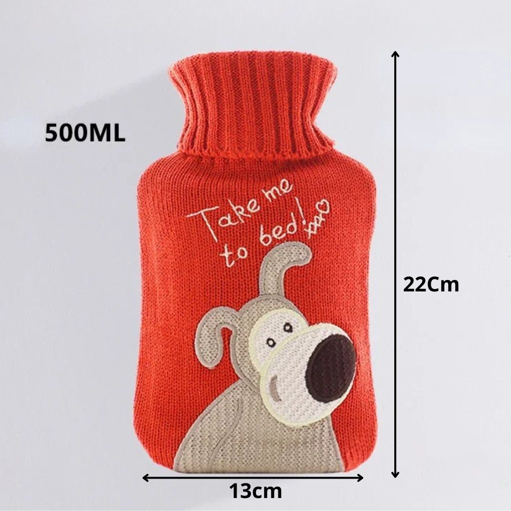 Bouillotte Cerf et Chien pour Noël