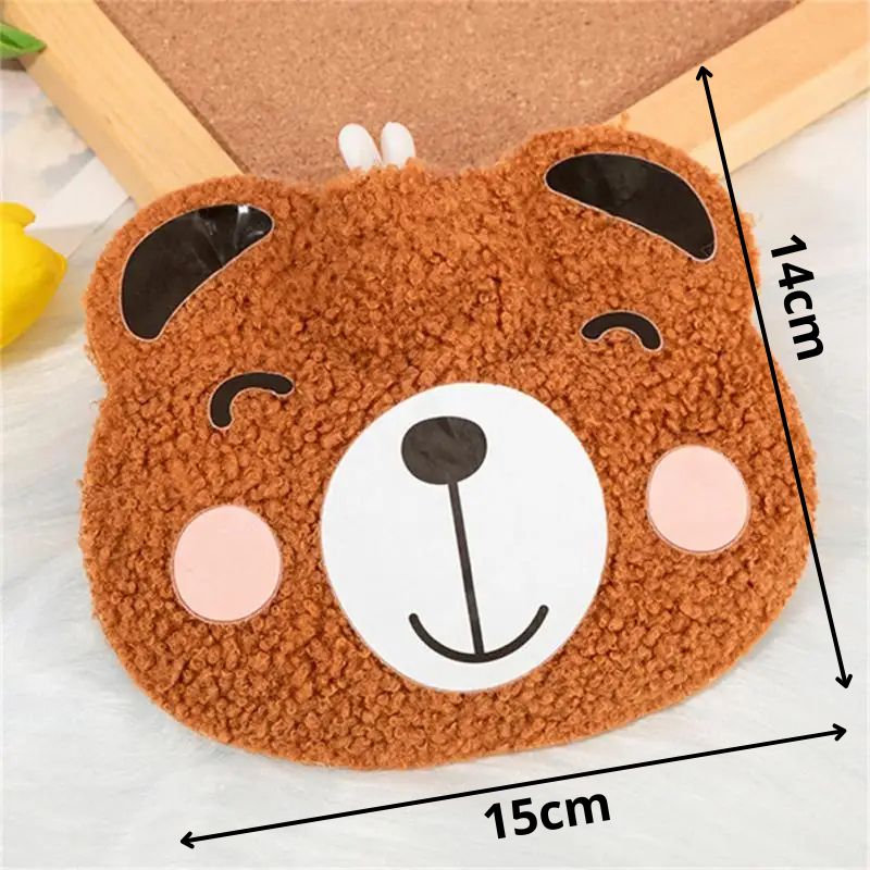Mini Bouillotte Animal en Peluche (300ml)