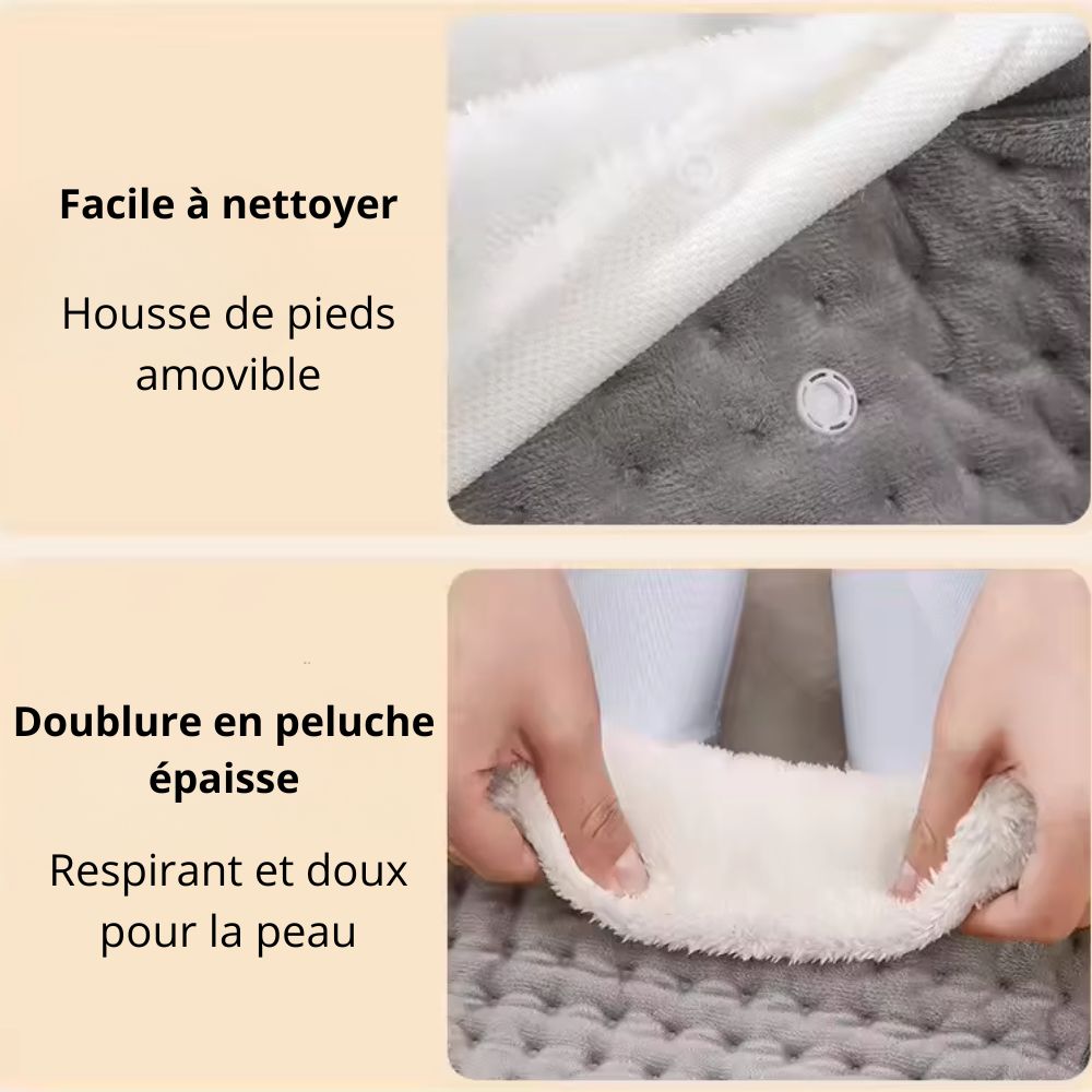 Bouillotte Électrique Moelleuse pour les Pieds